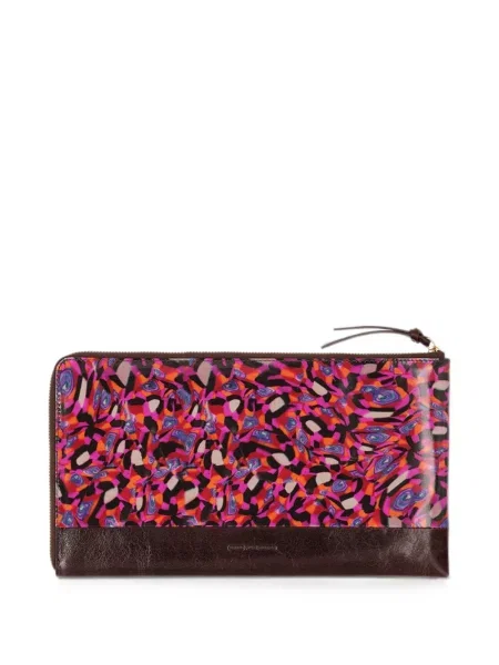 Portofel Dries Van Noten din piele roz