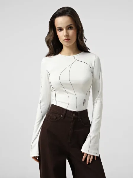 Лонгслів INTERTOP MAVKA молочний