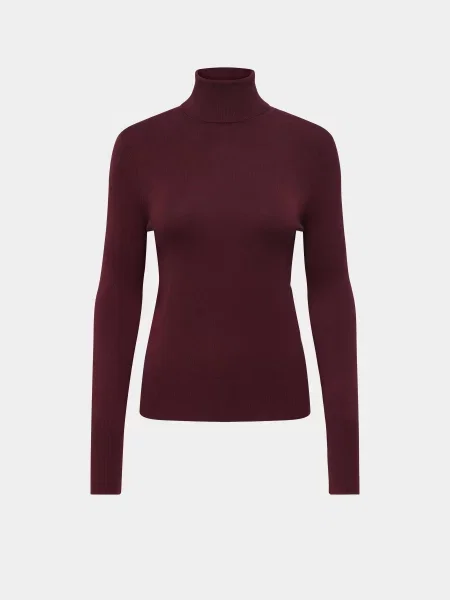 Водолазка Only бордовий