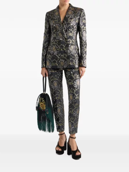 Jacquard ošišano hlače Etro crna