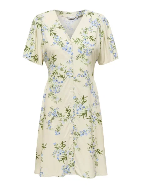 ONLY Rochie ONLEvida bleumarin / albastru deschis / verde / lână alb