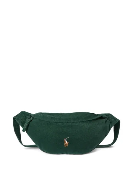 Kratak samt polo majica Polo Ralph Lauren s vezom crna