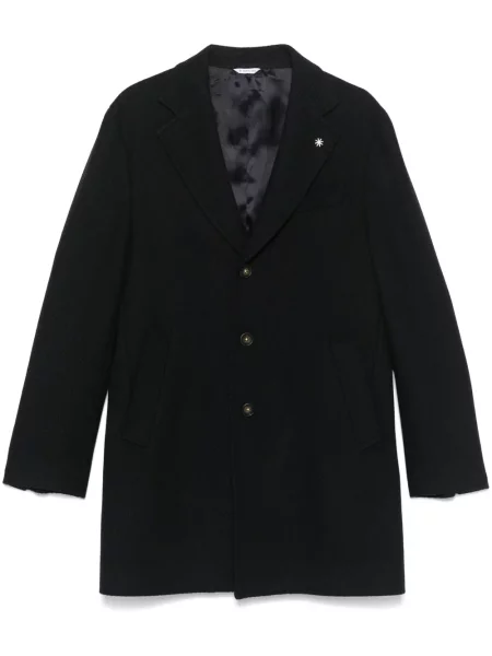 Palton Manuel Ritz cu imprimeu geometric albastru