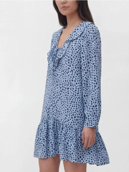 Reserved Rochie mini cu model albastru
