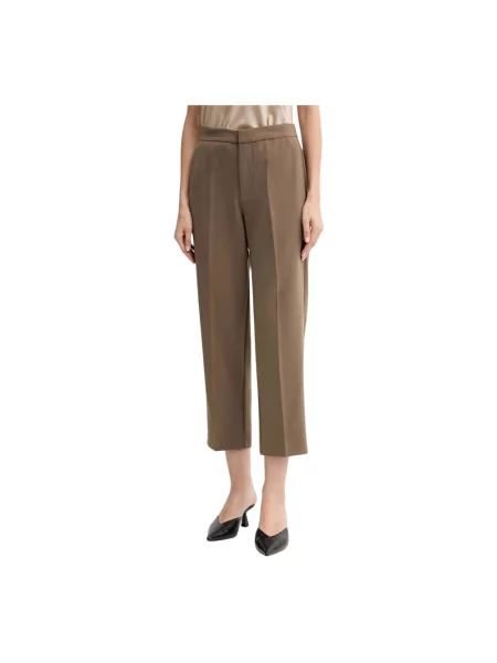 ISABELLE BLANCHE spodnie proste high waist zielony
