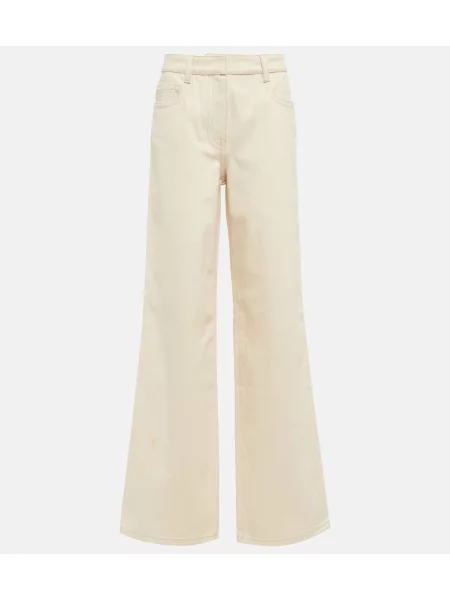 Дънки Prada с висока талия бежово