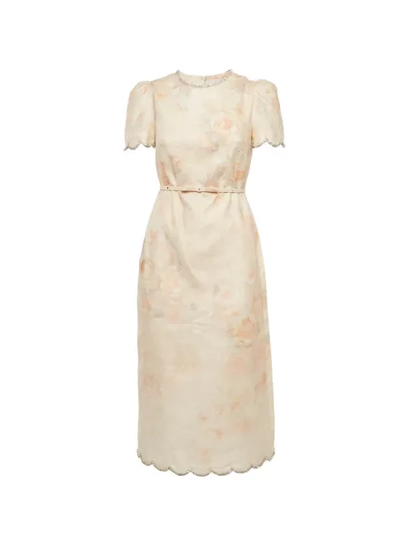 Rochie midi Zimmermann cu imagine roz