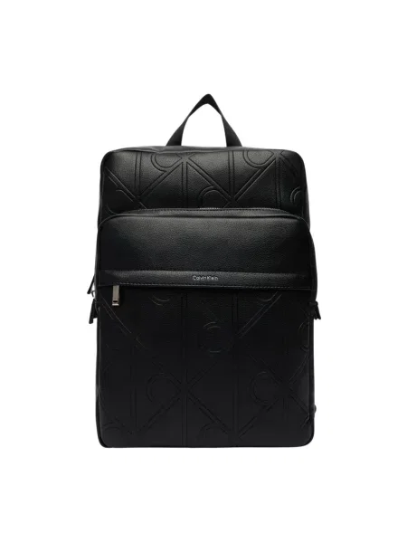 Calvin Klein Saszetka Emblem Aop Emboss Slim Square Bp czarny