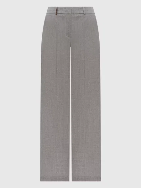 Шерстяные брюки Peserico серые