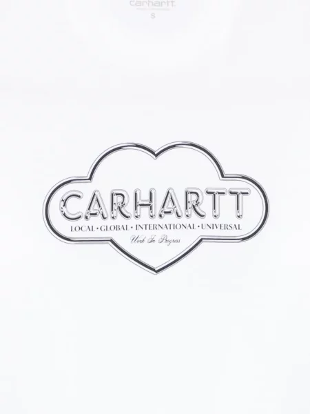 Тениска Carhartt Wip със сърца бяло