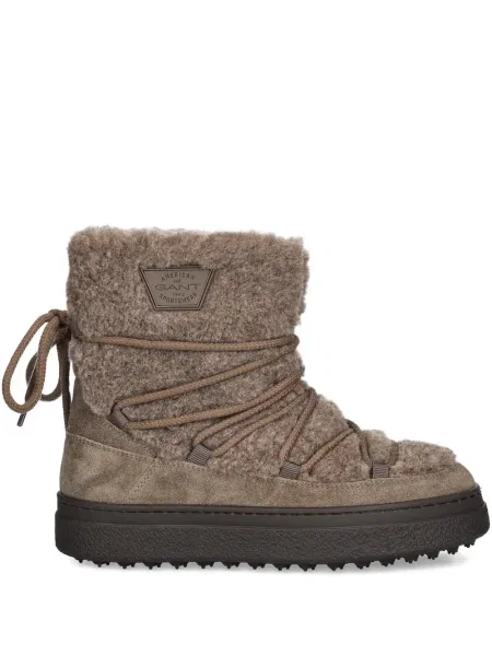 Cizme scurte Gant cu șireturi din dantelă maro