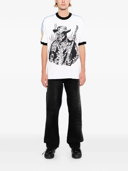 Tricou Warren Lotas cu imagine alb