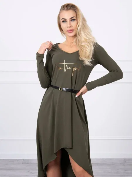 Rochie Kesi cu inscripții de costum kaki