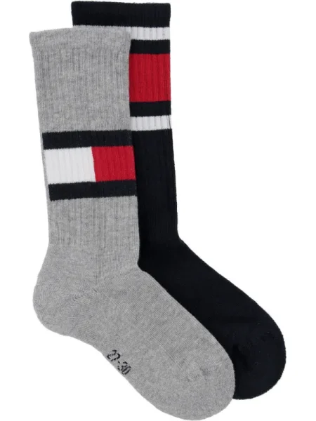 Tommy Hilfiger 2 db-os zokni szett flag fekete