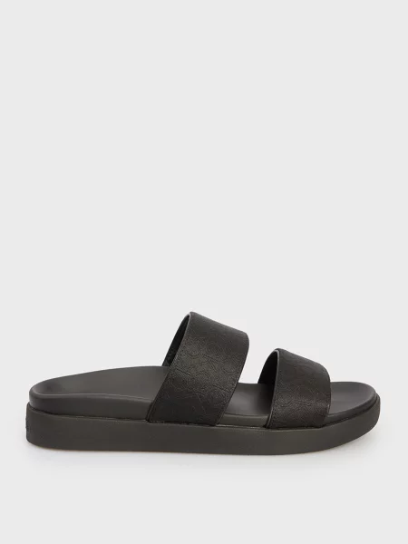 Шлепанцы Calvin Klein без каблука черные