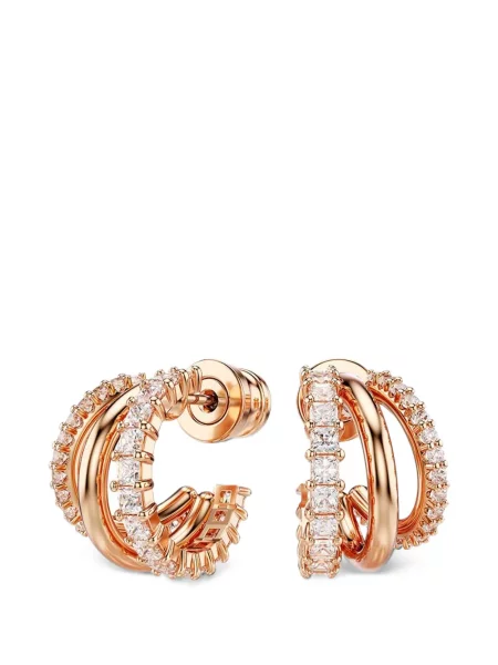 Cercei Swarovski roz