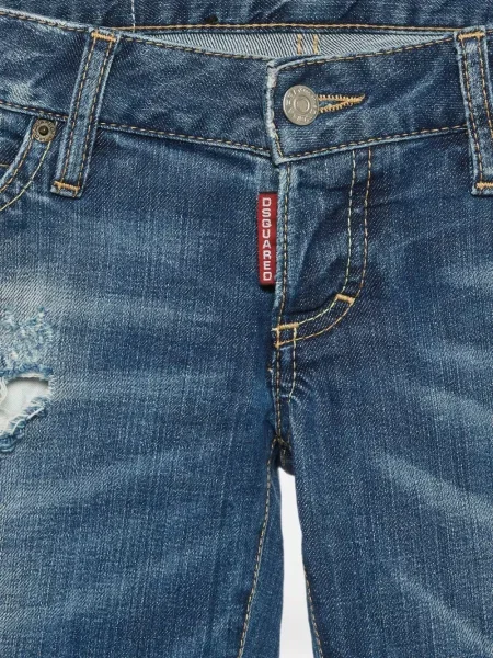 Blugi Dsquared2 zdrențuiți albastru