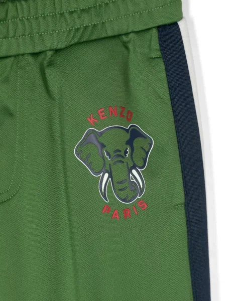 Spodnie dziecięce Kenzo zielone