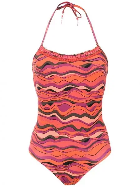 Costum de baie Amir Slama cu imagine roz