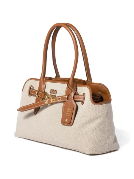 Кожена кожена чанта Miu Miu
