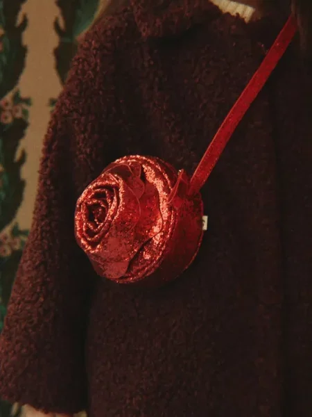 Konges Sløjd crossbody kabelka dětská ROSE SHOULDER BAG červená