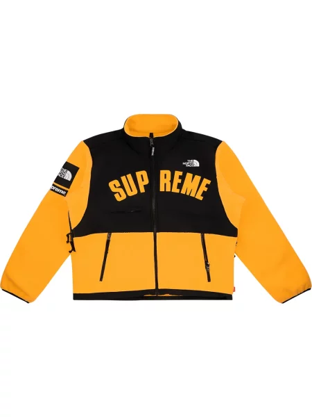 Geacă Supreme din fleece galben