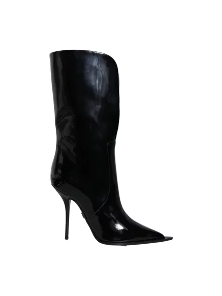Botki Dolce And Gabbana z logo czarne