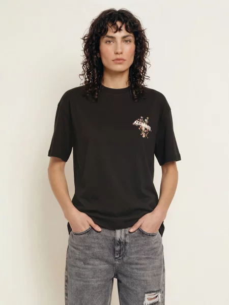 Allsaints Tričko Valen Etta černá