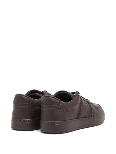 Sneakerși Hogan cu șireturi din piele maro