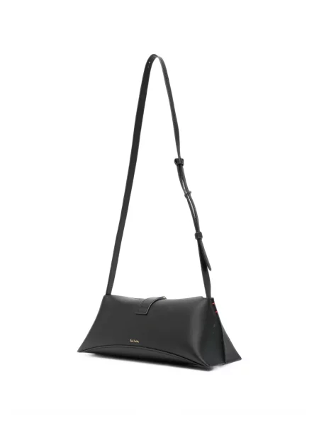 Geantă Paul Smith din piele cu cataramă negru