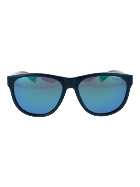 Okulary przeciwsłoneczne Polaroid PLD teal/greygreen mirror polarized niebieskie