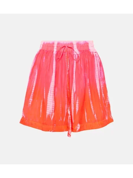 Jedwabne szorty Anna Kosturova z nadrukiem