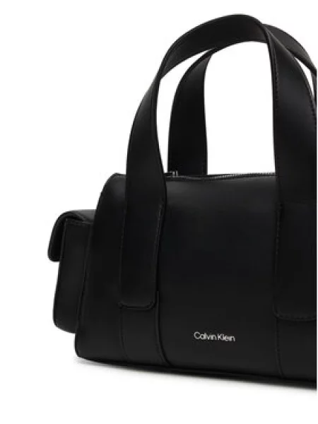 Kabelka Calvin Klein Webbing Strap Pocket Bag čierna