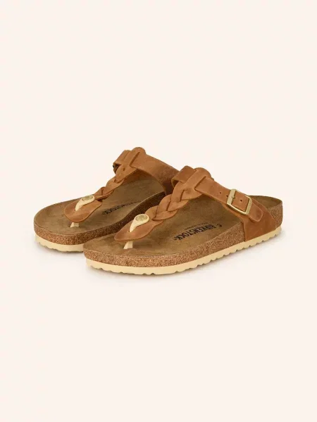 Birkenstock Žabky Gizeh Braided Leoi koňaková