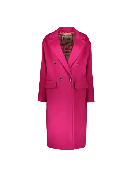 Płaszcz Herno wełniany różowy