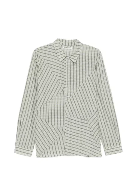 Kostkovaná košile Ymc zelená