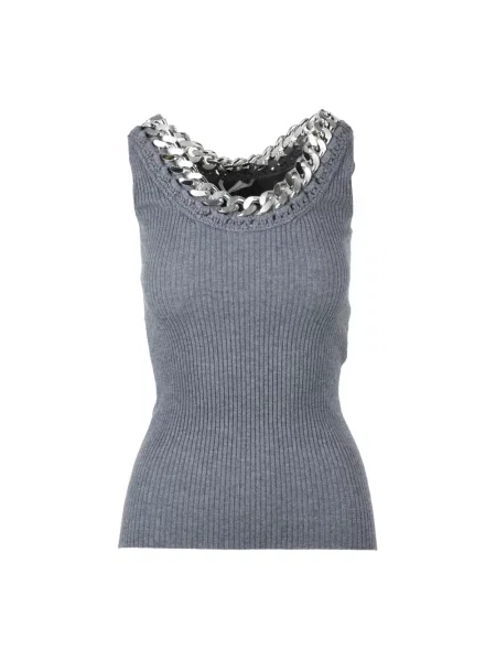 Top Stella Mccartney wełniany szary