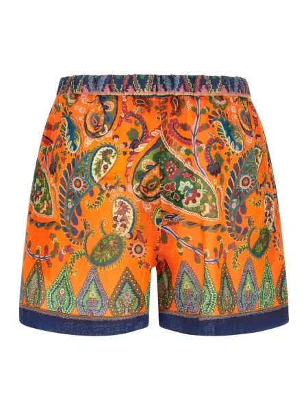 Szorty Etro z wysoką talią z wzorem paisley