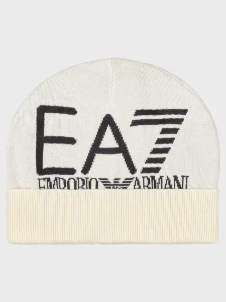 Шапка Ea7 Emporio Armani бежева