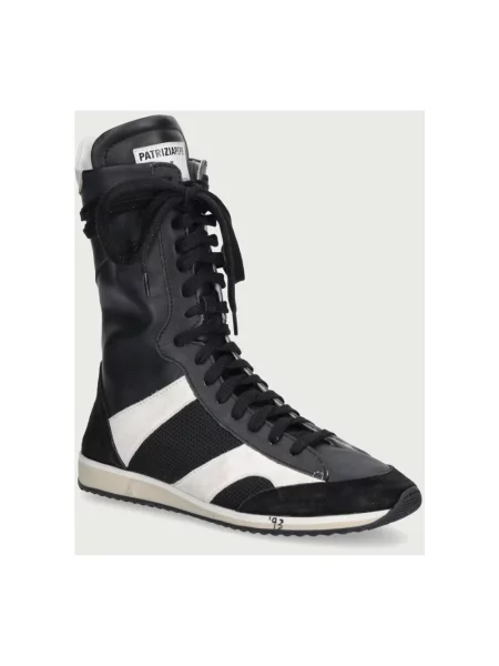 Sneakersy Patrizia Pepe skórzane czarne