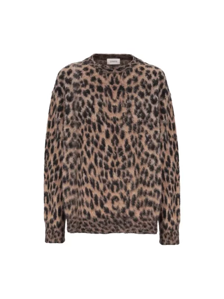 Sweter Laneus brązowy