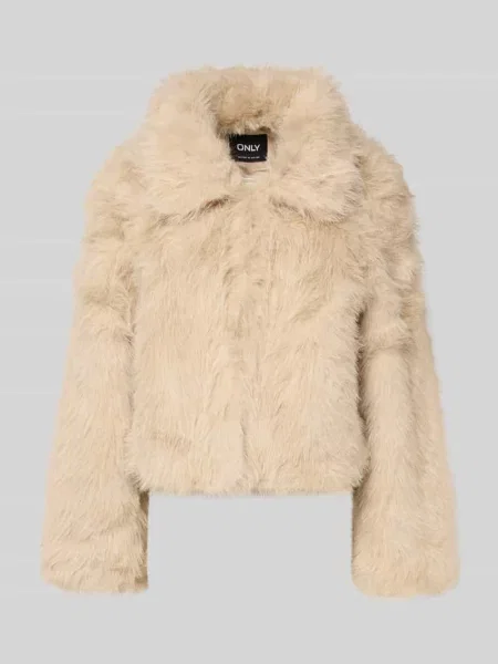 Futro Only z futerkiem beżowe