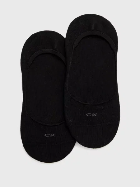 Чорапи Calvin Klein 2 чифта дамски черно