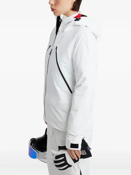 Geacă Aztech Mountain cu glugă alb