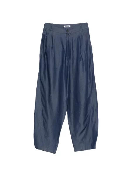 Pantaloni Darkpark plisate albastru