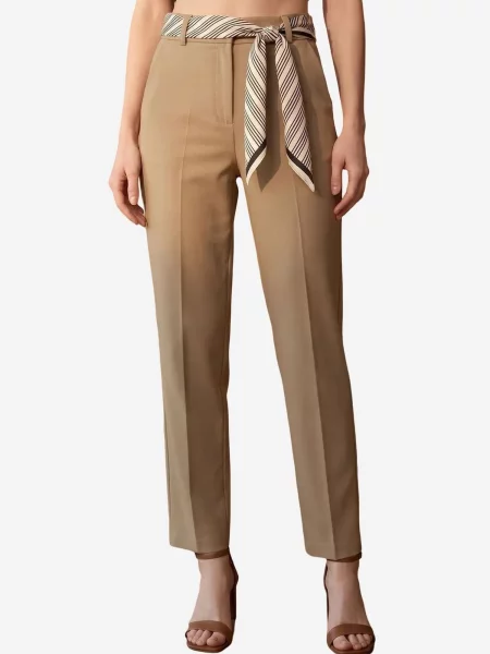 My fashion Kalhoty s puky světle hnědá