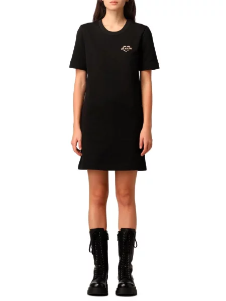 Obleka obleka Love Moschino črna