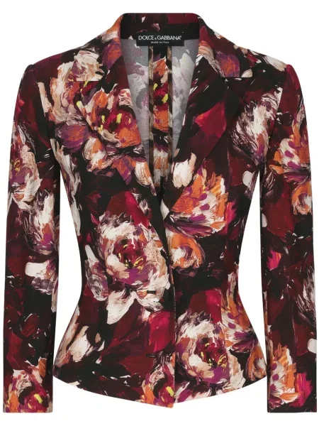Sacou Dolce & Gabbana cu model floral cu imagine roșu