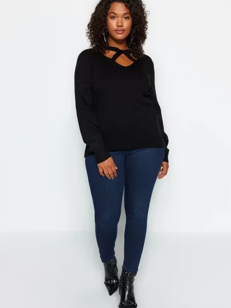 Pulover Trendyol Curve negru
