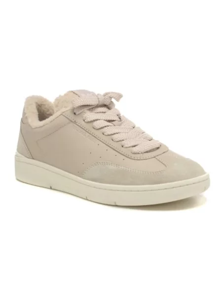 Sneakersy Michael Kors sznurowane skórzane beżowe